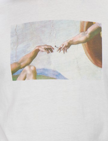 Tricou House Brand, alb, M