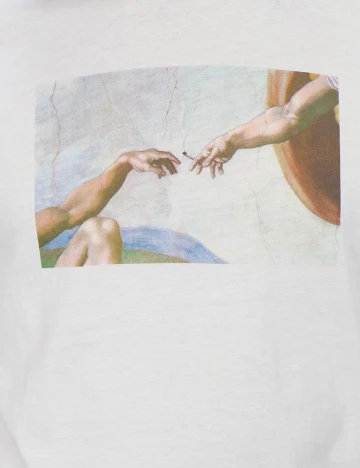 Tricou House Brand, alb, M