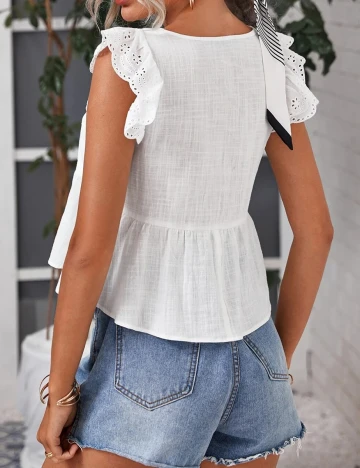 Bluza SHEIN, alb, S