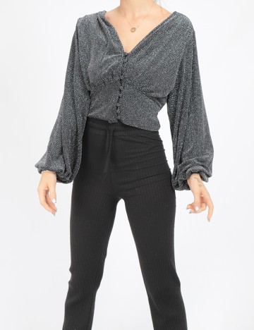 Bluza Reserved, negru, M