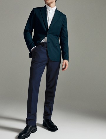 Pantaloni Reserved, bleumarin, 48