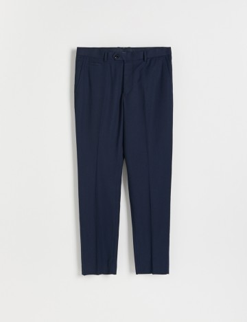 Pantaloni Reserved, bleumarin, 48