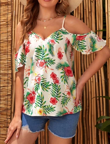 Bluza SHEIN, floral, M