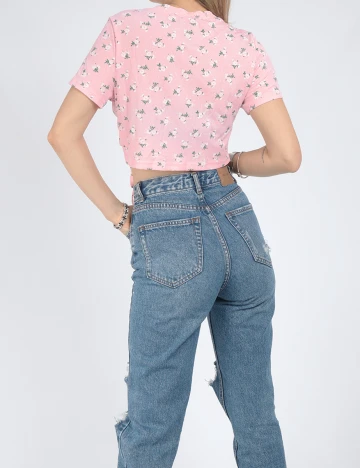 Top SHEIN, roz, S Roz