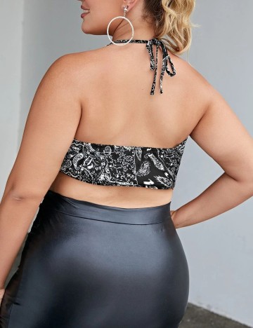 Top SHEIN CURVE, negru, 0 XL