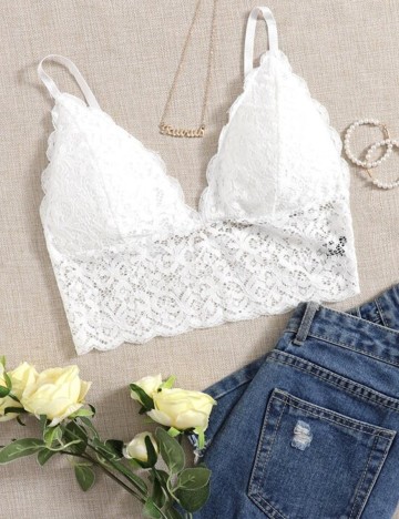 Top SHEIN, alb, M