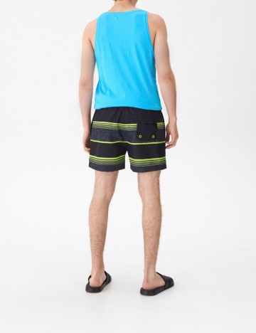 Short de baie House Brand, negru, XXL