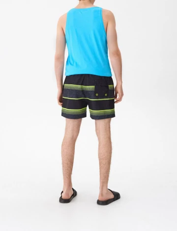 Short de baie House Brand, negru, XXL