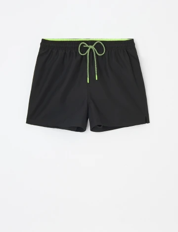 Short de baie Reserved, negru Negru