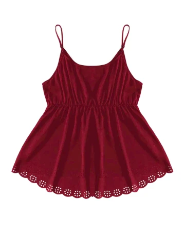 Maiou SHEIN CURVE, grena, 2XL Rosu