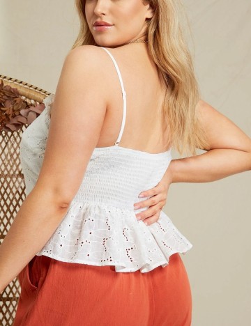Maiou SHEIN CURVE, alb, 4XL