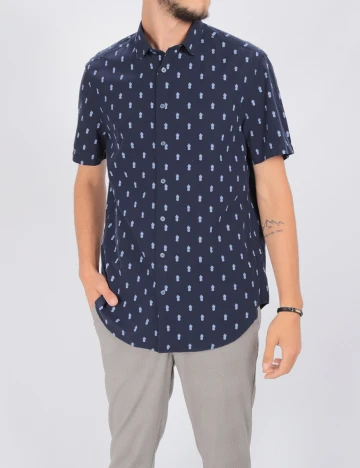 Camasa Reserved, bleumarin, L