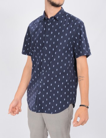 Camasa Reserved, bleumarin, L