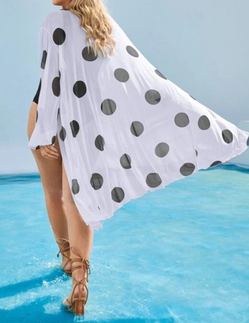 Costum de baie SHEIN CURVE, alb-negru, 0 XL