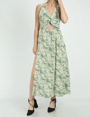 Rochie lunga SHEIN, verde, S