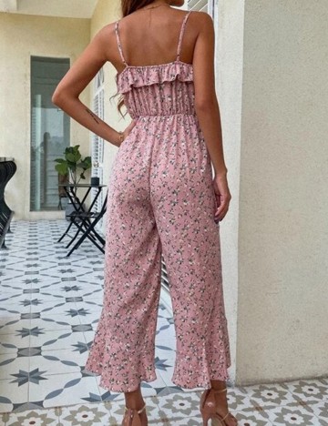 Salopeta SHEIN, roz pudra, M