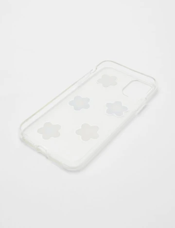 Husa iPhone Bershka, alb