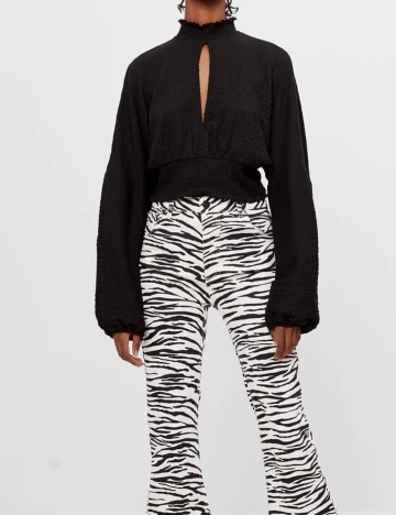 Bluza Bershka, negru, XS Negru