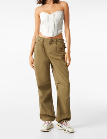 Corset Bershka, alb, M