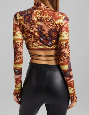 Top Bershka, maro, XS