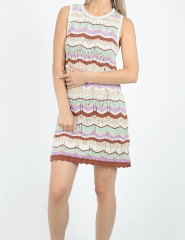 Rochie scurta Stradivarius, mix culori, S Mix culori