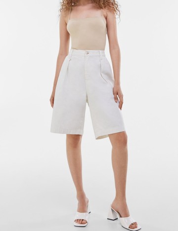 Body Bershka, crem, XS
