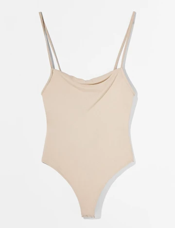 Body Bershka, crem, XS Crem