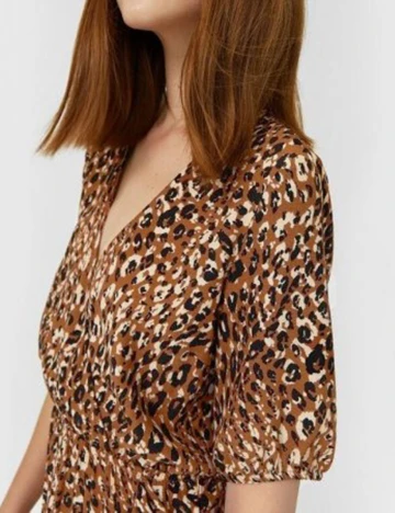 Rochie scurta Stradivarius, maro, L