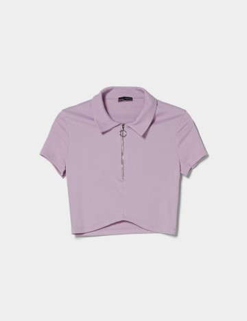 Top Bershka, mov, M