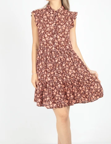 Rochie scurta Stradivarius, maro, S