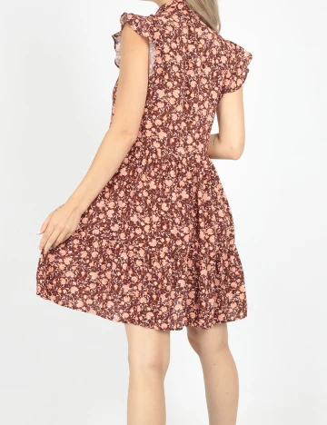 Rochie scurta Stradivarius, maro, S