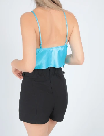 Top Bershka, albastru, XS
