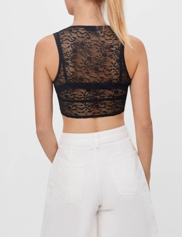 Top Bershka, negru, M