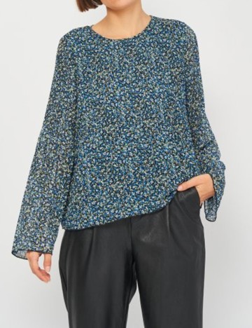 Bluza Stradivarius, albastru, L
