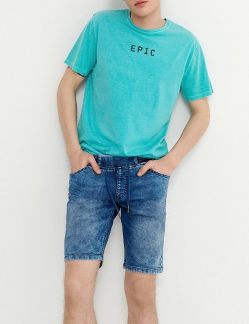 
						Pantaloni Scurti CROPP, albastru, 31