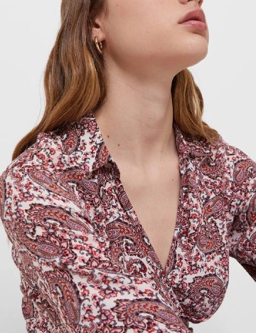 Camasa Stradivarius, roz pudra inchis, M