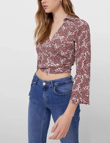 Camasa Stradivarius, roz pudra inchis, M