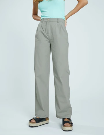Pantaloni Pimkie, verde opalin, 38 Verde