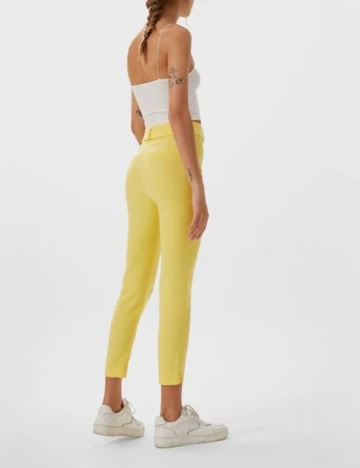 Pantaloni Stradivarius, galben, 34 Galben