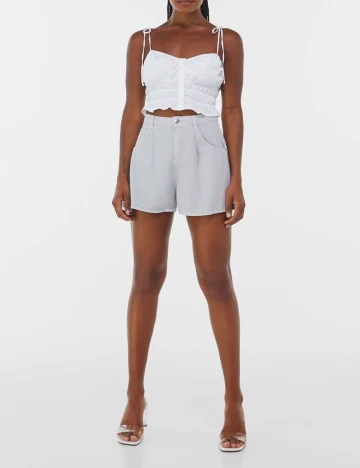 Top Bershka, alb, M