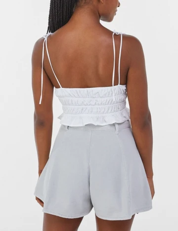 Top Bershka, alb, M