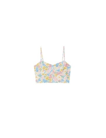 Top Stradivarius, floral, S