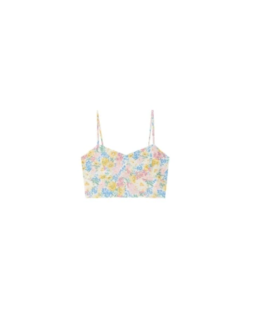 Top Stradivarius, floral, S