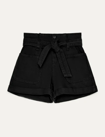 Pantaloni scurti Bershka, negru, 38