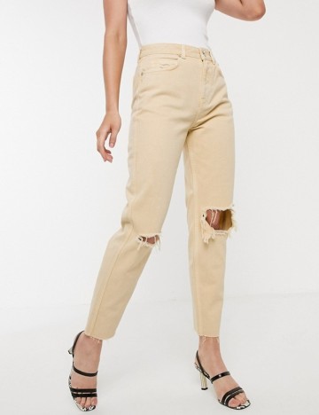 Blugi Stradivarius, crem, 36