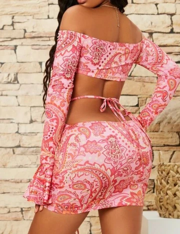 Rochie scurta SHEIN, roz, M