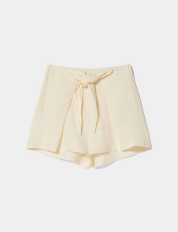 Pantaloni scurti Bershka, crem, XS