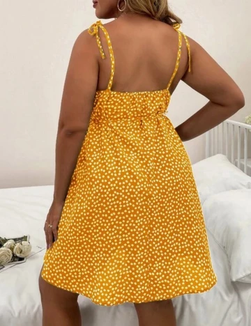 Rochie Scurta SHEIN CURVE, galben, 4XL