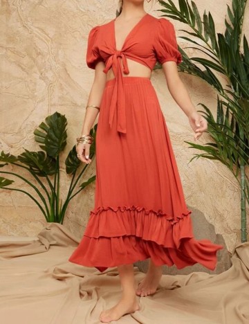 Compleu SHEIN, caramiziu, XS