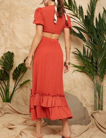 Compleu SHEIN, caramiziu, XS